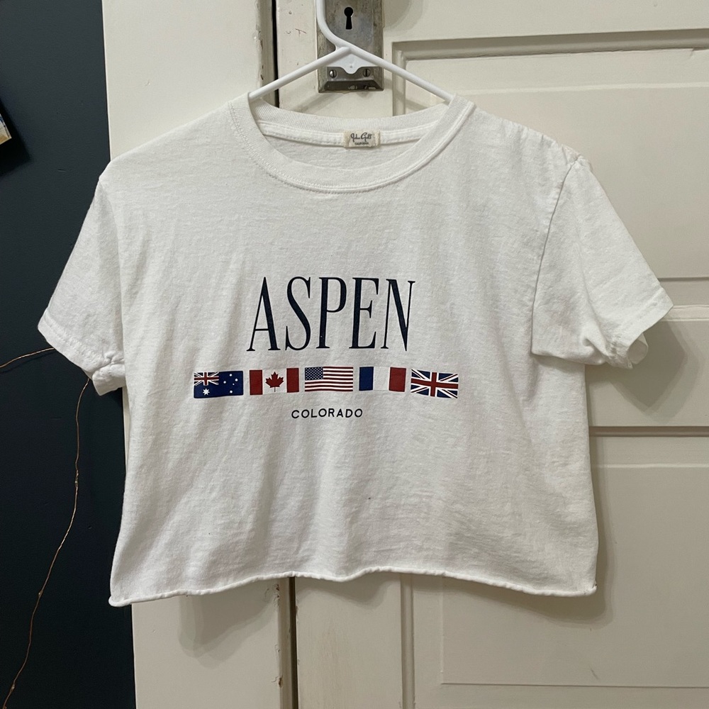 RARE Brandy Melville / John Galt Cropped Shirt